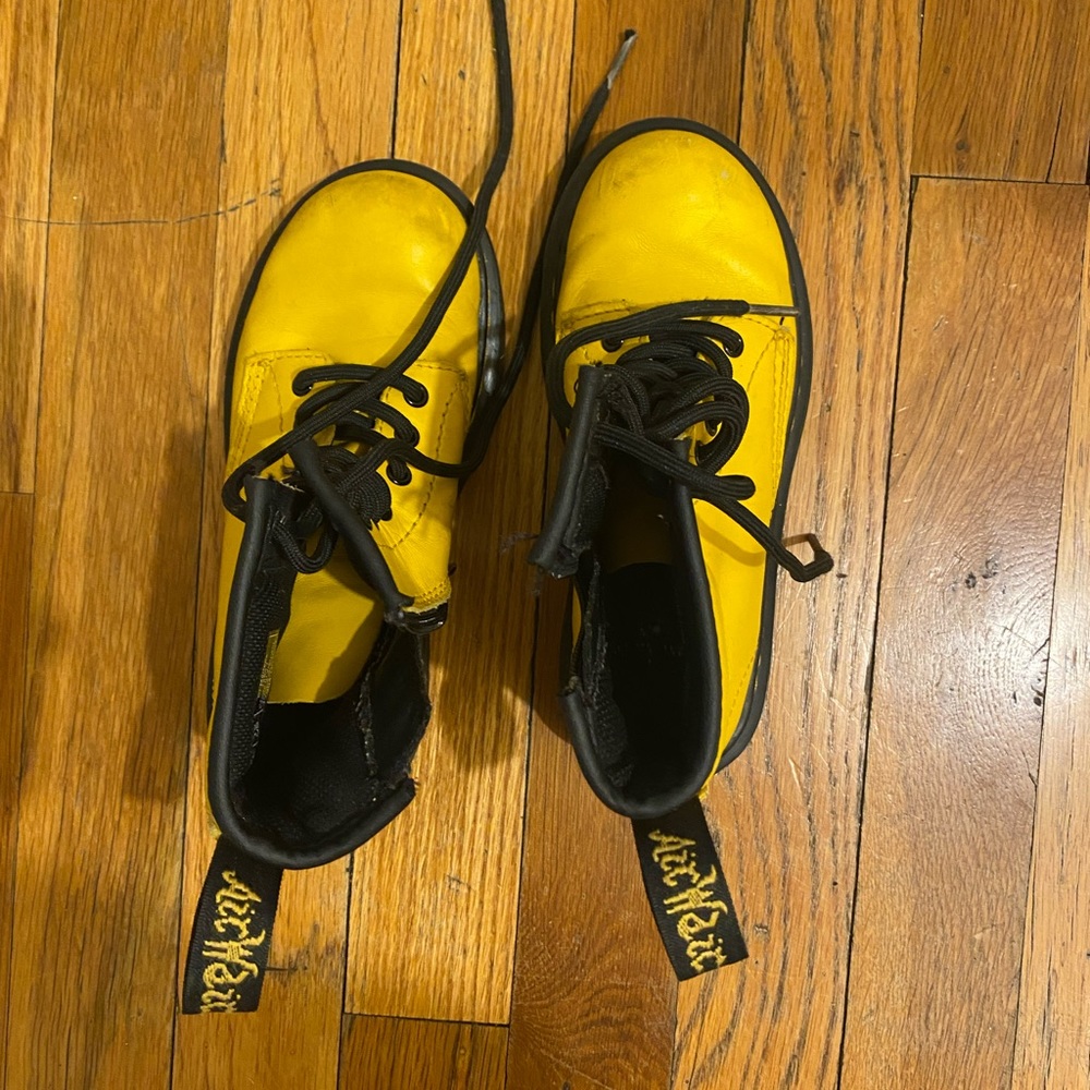 Little boy size 12 Yellow Doc Matens